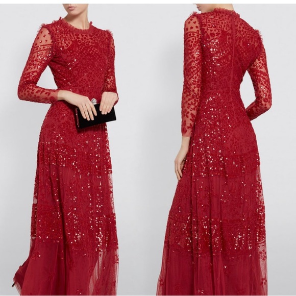 Red sequin dress - Picture 3 of 4